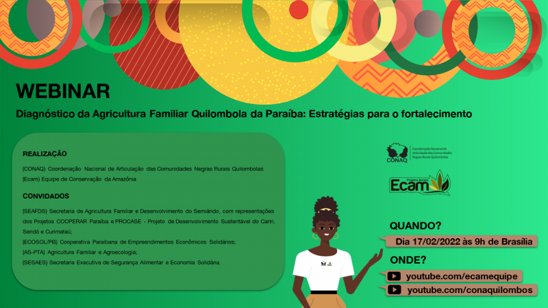 Agricultura Familiar Quilombola: Paraíba realiza incidência política a partir de dados
