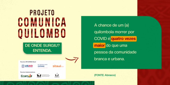 Quilombolas produzem campanha publicitária para alertar sobre os riscos da COVID19 nos territórios