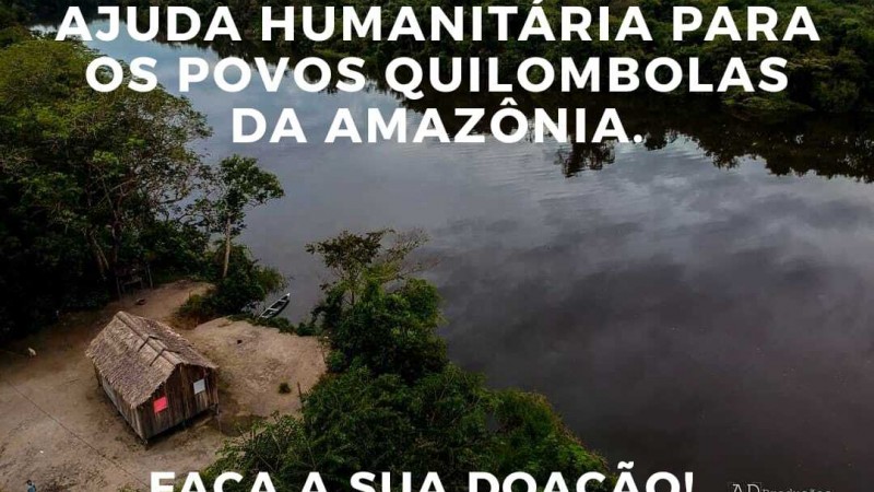 Arqmo cria campanha virtual para arrecadar recurso para ajudar comunidades quilombolas.