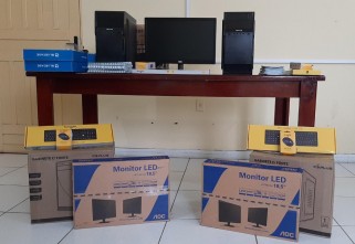 Ecam Projetos Sociais realiza doação de computadores para apoio ao enfrentamento da Covid-19 em Santarém