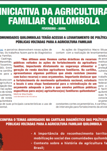 Jornal da Iniciativa da Agricultura Familiar Quilombola (Fevereiro-Abril)