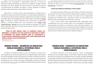 JORNAL DA INICIATIVA DA AGRICULTURA FAMILIAR QUILOMBOLA (OUTUBRO/2021 A MARÇO/2022)