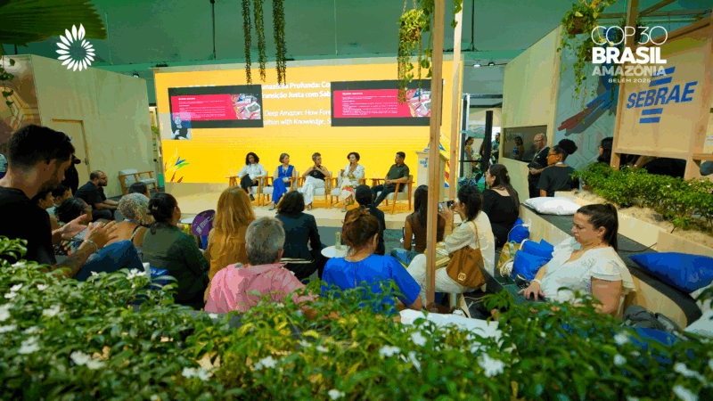 Ecam apresenta Carbono Social em painel sobre Comunidades da Floresta e Transição Justa do Sebrae na COP30
